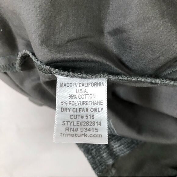 Trina Turk Womens Bermuda Shorts Pleated Front Grey Size 8 - Picture 9 of 9